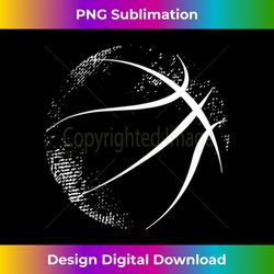 Basketball Silhouette, Basketball Tank Top - Sophisticated PNG Sublimation File - Immerse in Creativity with Every Design