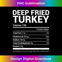 Deep Fried Turkey Nutrition Facts Family Matching Christmas - Sleek Sublimation PNG Download - Lively and Captivating Visuals