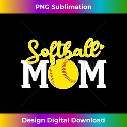 Softball Mom Cute Tshirt For Mother Love Softball - Classic Sublimation PNG File - Channel Your Creative Rebel