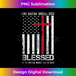 One Nation Under God American Flag Patriotic Christian - Bohemian Sublimation Digital Download - Challenge Creative Boundaries