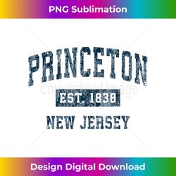 Princeton New Jersey NJ Vintage Sports Design Navy Print - Timeless PNG Sublimation Download - Reimagine Your Sublimation Pieces