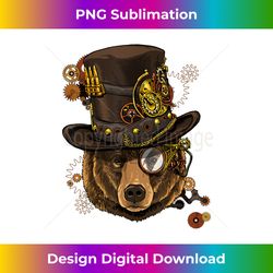 steampunk gears grizzly bear face zoo animal bear lovers - bespoke sublimation digital file - rapidly innovate your artistic vision