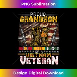 Proud Grandson Of A Vietnam Veteran  Vietnam War Vet - Minimalist Sublimation Digital File - Enhance Your Art with a Dash of Spice