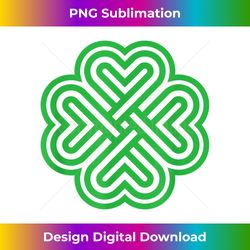 Shamrock Lucky Four-leaf Clover Celtic Knot St. Patricks Day - Eco-Friendly Sublimation PNG Download - Pioneer New Aesthetic Frontiers