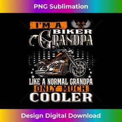Mens Gentlemen Funny - I'm a Biker Grandpa saying motorcycle - Bohemian Sublimation Digital Download - Chic, Bold, and Uncompromising