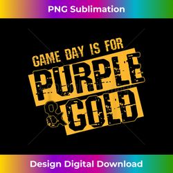 Purple Gold Game Day Group for High School Football - Minimalist Sublimation Digital File - Tailor-Made for Sublimation Craftsmanship