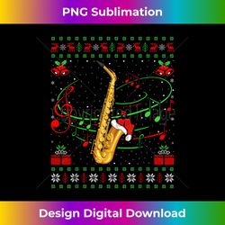 saxophone music lover xmas gift ugly saxophone christmas - bohemian sublimation digital download - customize with flair