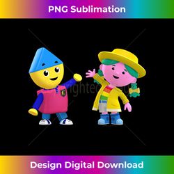 Kids Charlie's Colorforms City Charlie and Miss Weather - Minimalist Sublimation Digital File - Crafted for Sublimation Excellence