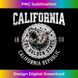 California Golden State Retro California Republic Bear Head - Classic Sublimation PNG File - Reimagine Your Sublimation Pieces