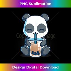 Boba Panda Drinking Cute Kawaii Japanese - Vibrant Sublimation Digital Download - Challenge Creative Boundaries
