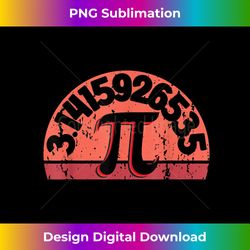 Pi Math Teacher 3.14 Happy Pi Day Retro Vintage Pi - Classic Sublimation PNG File - Animate Your Creative Concepts