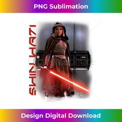 Star Wars Ahsoka Shin Hati Orange Lightsaber Jedi Poster Long Sleeve - Bohemian Sublimation Digital Download - Challenge Creative Boundaries