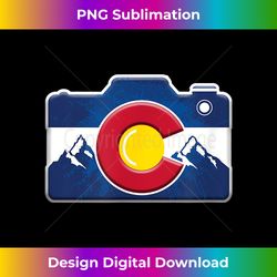 Colorado Photography - Photographer - Camera - Edgy Sublimation Digital File - Elevate Your Style with Intricate Details