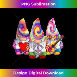 Three Hippie Gnomes Retro Tie Dye Gnome a Peace Love Gnomies - Timeless PNG Sublimation Download - Challenge Creative Boundaries