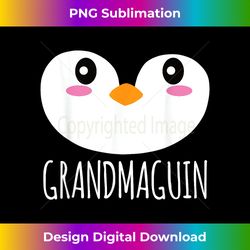 Grandmaguin Penguin Baby Shower Grandma Funny - Bohemian Sublimation Digital Download - Lively and Captivating Visuals