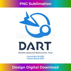 DART mission logo launch impact (blue) - Bohemian Sublimation Digital Download - Pioneer New Aesthetic Frontiers