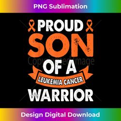Proud Son Of Leukemia Cancer Warrior Awareness Month Support - Bohemian Sublimation Digital Download - Rapidly Innovate Your Artistic Vision