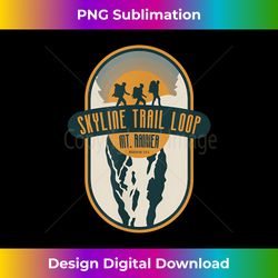 Skyline Trail Loop u2013 Mt. Rainier, Washington State - Luxe Sublimation PNG Download - Elevate Your Style with Intricate Details