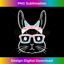 Bunny Rabbit Trans Bandana Glasses Esaster Transsexual Pride - Sublimation-Optimized PNG File - Infuse Everyday with a Celebratory Spirit