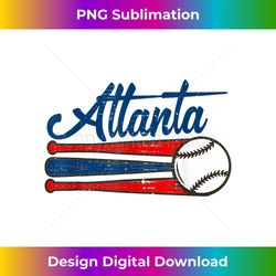 Atlanta Baseball Vintage Distressed Tee Met At Gameday - Bespoke Sublimation Digital File - Crafted for Sublimation Excellence