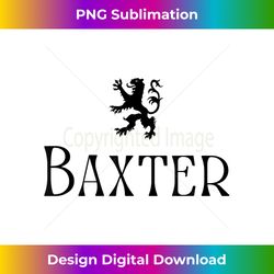 Baxter Clan Scottish Family Name Scotland Heraldry - Sleek Sublimation PNG Download - Chic, Bold, and Uncompromising