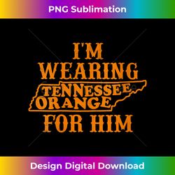 I'm Wearing Tennessee Orange For Him, Tennessee Outfits V-Neck - Innovative PNG Sublimation Design - Tailor-Made for Sublimation Craftsmanship