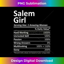 SALEM GIRL MA MASSACHUSETTS Funny City Home Roots USA Gift - Sophisticated PNG Sublimation File - Immerse in Creativity with Every Design