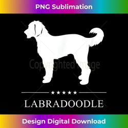 Labradoodle Dog White Silhouette - Eco-Friendly Sublimation PNG Download - Channel Your Creative Rebel