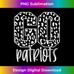 Patriots Team Mascot School Spirit Game Night Leopard Print - Bohemian Sublimation Digital Download - Pioneer New Aesthetic Frontiers
