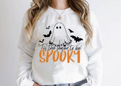 tis the season to by spooky PNG ,JINTING Fall Sweatshirt for Women Tis The Season svg , Sweatshirt Autumn Pumpkin Shirt