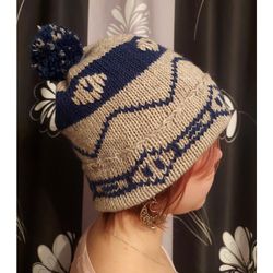 weasley twins hat hand knit, weasley beanie