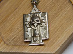 Solid brass Ordo Hereticus Pendant of the Warhammer 40K Universe