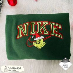 Cheap Nike Grinch Embroidered Sweatshirt For Grinchmas