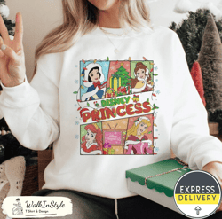 Vintage Cinderella Belle Disneyland Princess Christmas Sweatshirt