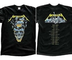 metallica band thrash metal tour 2023 2024 shirt, metallica band shirt, vintage metallica band shirt, metallica band uni