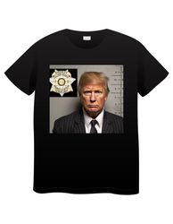 Trump Mug Shot, Trump 2024, Free Trump, Make America Great Again, American Flag T-Shirt
