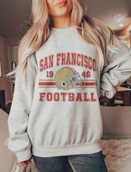 Vintage San Francisco Football Sweatshirt, San Francisco Football Crewneck Sweatshirt, Football T-Shirt, Football Fan Gi