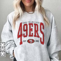 Vintage San Francisco Football Sweatshirt,SF Football Crewneck,Retro Niners Shirt,Gift for 49er Football Fan,SF Football