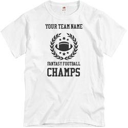 Personalized Fantasy Football Champs T-Shirt - Unisex Basic Promo T-Shirt