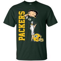 Betty Boop Girl Green Bay Packers T Shirts