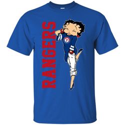 Betty Boop Girl Texas Rangers T Shirts