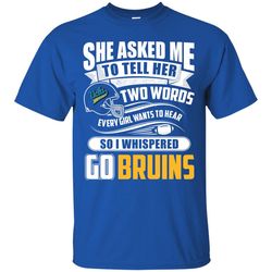 She Asked Me To Tell Her Two Words UCLA Bruins T Shirts.jpg