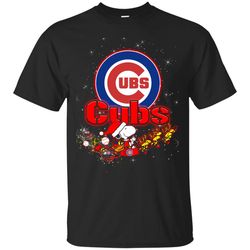 Snoopy Christmas Chicago Cubs T Shirts.jpg