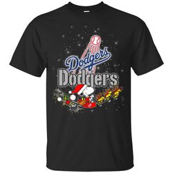 Snoopy Christmas Los Angeles Dodgers T Shirts.jpg