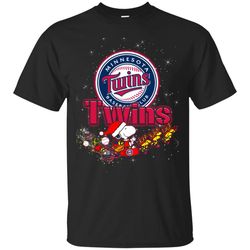 Snoopy Christmas Minnesota Twins T Shirts.jpg