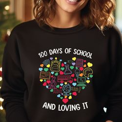 100th Day Of School Celebration, 100 Days of School Sweatshirt, School Sweater, Gift For Student Hoodie, Gift For Teache