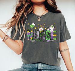 Mardi Gras Shirt, Nurse Mardi Gras Shirt, Funny Tuesday Crewneck, Mardi Gras T-Shirt, Funny Nurse Tee, Gift For Nurse, S