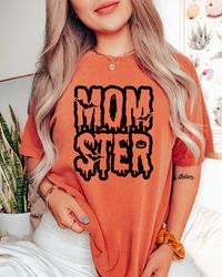 Comfort Colors Momster Shirt, Halloween Shirt, Halloween Mom Shirt, New Mom Tshirt, Fall Mom Tee, Funny Halloween Shirt,