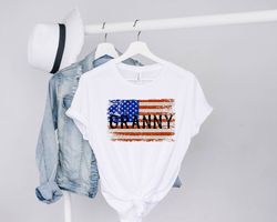 Granny American Flag T-Shirt, Granny Birthday Tee , Granny Shirt, Us Flag Granny Tee, Gift for Granny, Granny American S