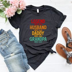 customized legend husband daddy papa tshirt, personalized grandpa gift shirt, funny fathers day gifts,father sweatshirt